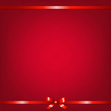 Red Background With Red Ribbon