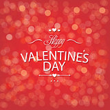 Valentines Day Red Bokeh Background