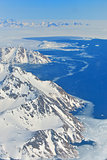 Winter landscape - Panorama at north pole