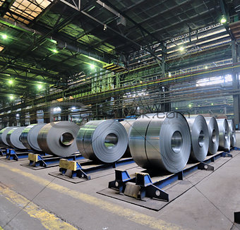 rolls of steel sheet