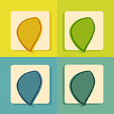modern flat icon set for web and mobile application