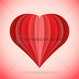 abstract paper heart illustration