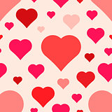 abstract seamless hearts pattern