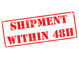 Shipment within 48h on Red Rubber Stamp.