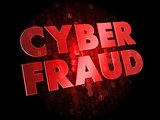 Cyber Fraud on Digital Background.