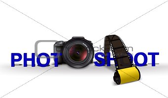 Photo shoot with Camera and Film