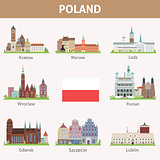 Poland. Symbols of cities