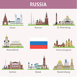 Russia. Symbols of cities