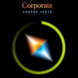 Abstract vector logo background