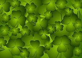 St. Patricks Day green vector background
