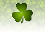 St. Patricks Day green vector background