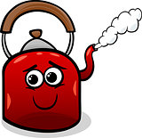 kettle and steam cartoon illustration