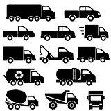 Trucks icon set