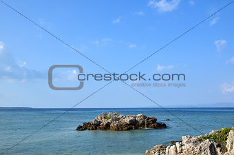 Rocks at blue coast