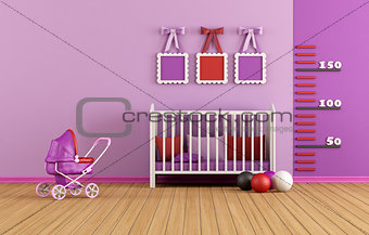 Pink baby room