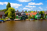 traditional Dutch houses in Zaanse Schans