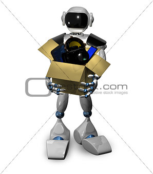 Robot with box