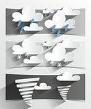 Cartoon Weather Banners