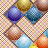 abstract pattern from balls of different colors
