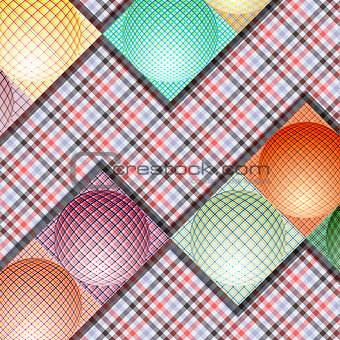 abstract pattern from balls of different colors