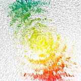 Abstract multicolor radiate outburst.