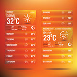 Weather widget app for mobile
