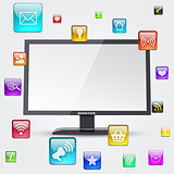 Monitor and application icons