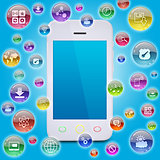Smartphone and application icons