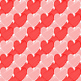 Design seamless doodle heart pattern. Valentine's Day colorful s