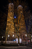 Church of Our Lady (Frauenkirche) in Munich at Night, Bavaria, G