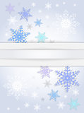 Snowflake background with banner 