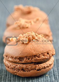 Macaroons with chocolate