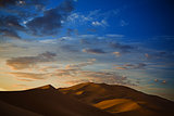 Sunrise over desert