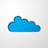 icon of clouds and rain