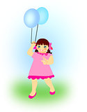 Girl with Baloons