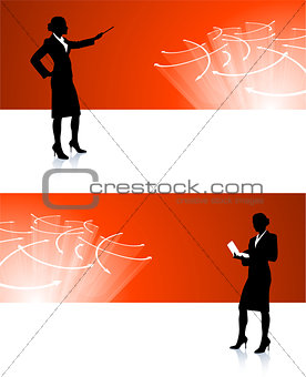 businesswoman corporate banner backgrounds