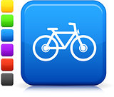 bycicle icon on square internet button