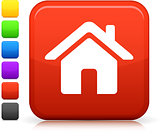 home icon on square internet button