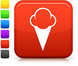 icecream icon on square internet button