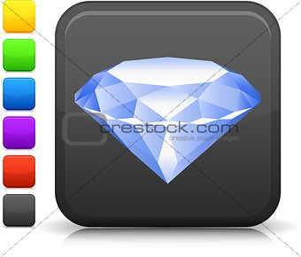 diamond icon on square internet button
