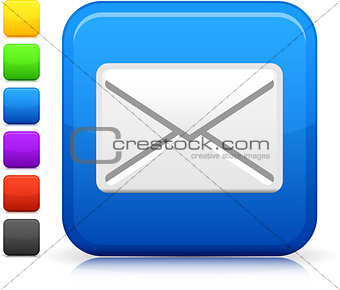 email icon on square internet button