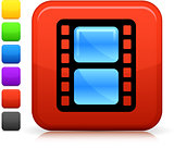 film icon on square internet button