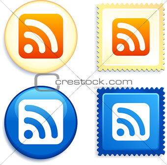 RSS on Stamp and Button
