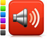 sound speaker icon on square internet button
