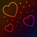 neon hearts