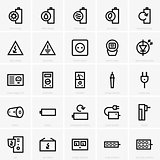 Electricity icons