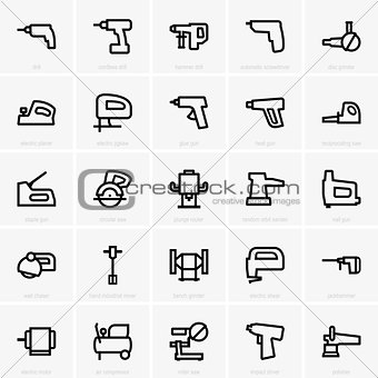Electric tool icons
