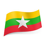 State flag of Republic of the Union of Myanmar
