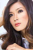 Portrait Beautiful Young Asian Chinese Woman 