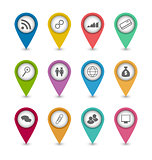 Set business infographics icons for design website layout